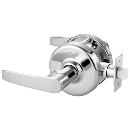 Grade 1 Passage/Closet Cylindrical Lock, Armstrong Lever, Non-Keyed, Bright Chrome Fnsh, Non-handed